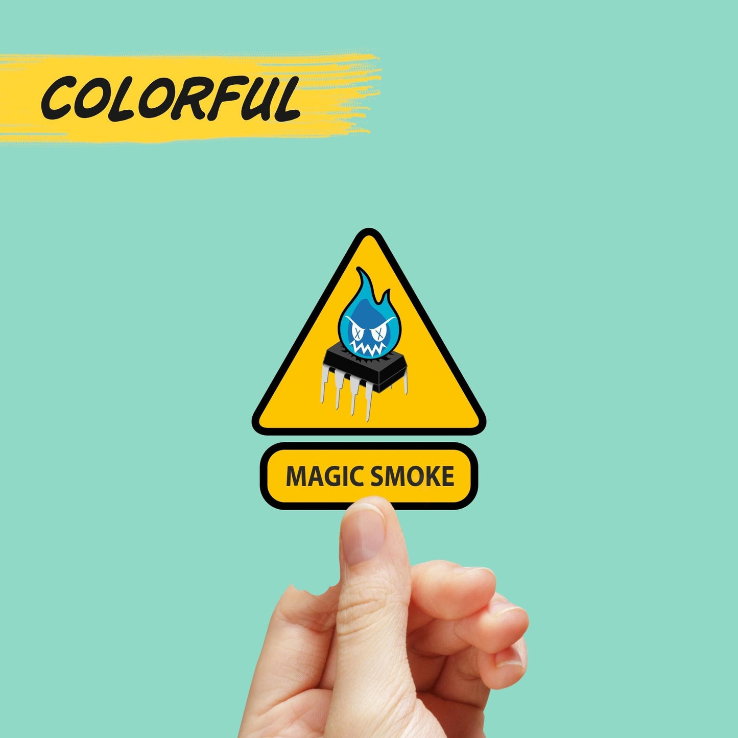 electronic sticker