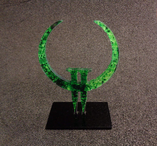 Quake 2 Quad Damage Display Stand Statue