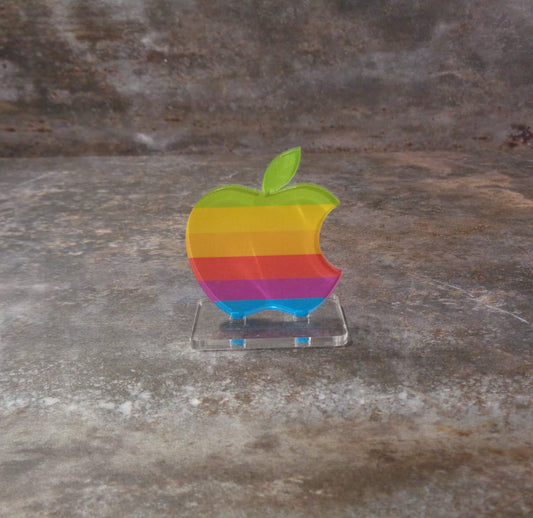 Apple Classic Rainbow Display Stand Statue