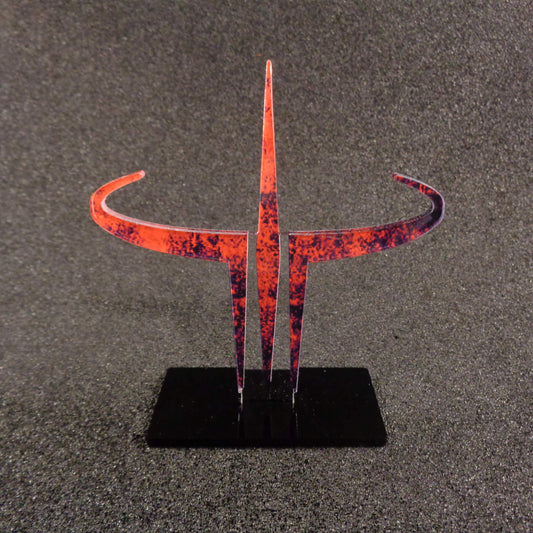 Quake 3 Quad Damage Display Stand Statue