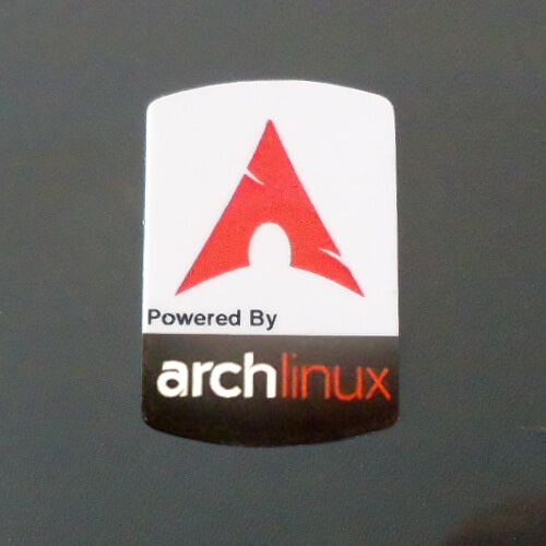 Sticker Arch Linux Red Label / Aufkleber / Sticker / Badge / Logo 1,9cm x 2,8cm [317b]