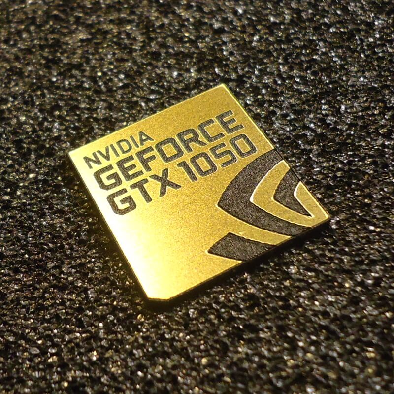 nVidia GeForce GTX 1050 sticker