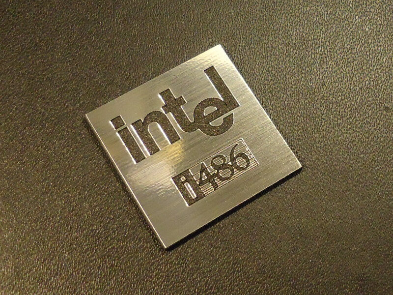 Intel 486 Label badge sticker