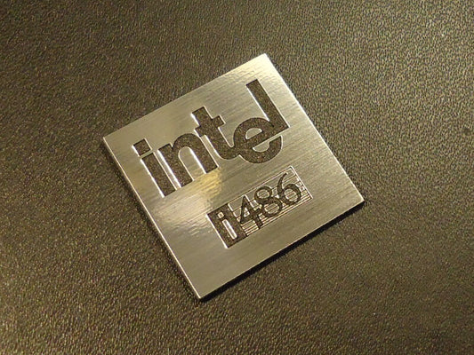 Intel 486 Label badge sticker
