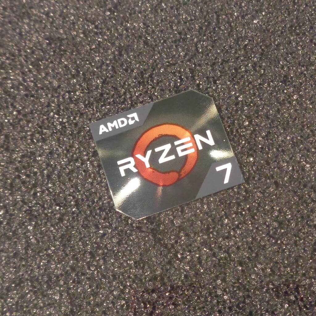 AMD RYZEN 7 Cpu logo sticker