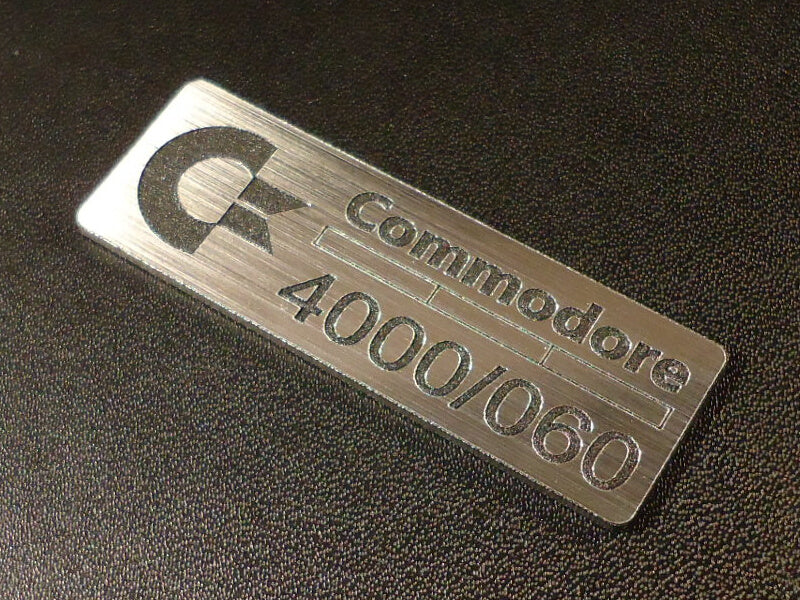 Sticker Commodore Amiga 4000/060 Label / Logo / Sticker / Badge 42 x 15 mm [271d]