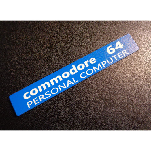 Commodore C64 Blue White Logo Sticker