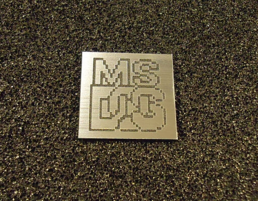 MsDOS Label / Logo / Sticker / Badge 25 x 25 mm [420]