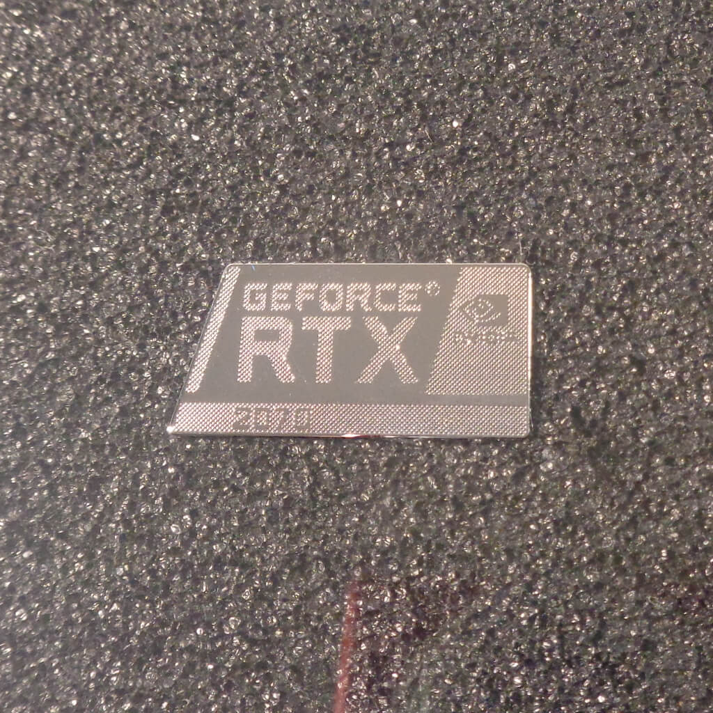 Sticker Graphics nVidia GeForce RTX 2070 Label / Aufkleber / Sticker / Logo 24x12mm [454]