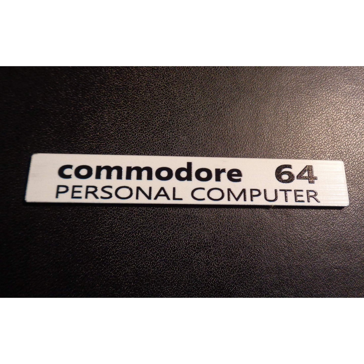 Sticker Commodore C64 Black White Logo Badge [242e]