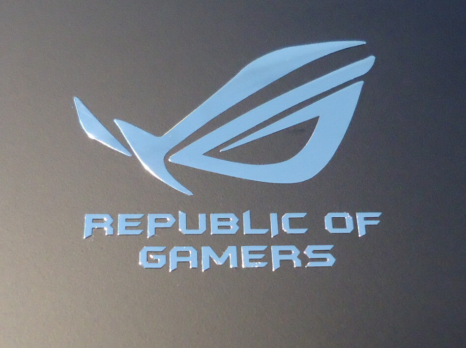 Sticker ASUS REPUBLIC of GAMERS Label Logo 50mm x 41mm [189c]