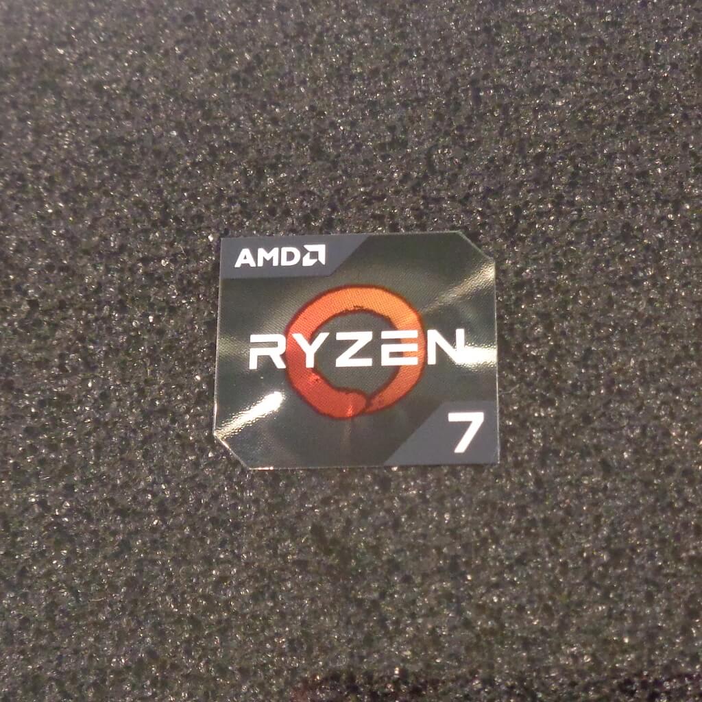 Sticker AMD RYZEN 7 Cpu PC Logo Label Decal Case Badge [450d]