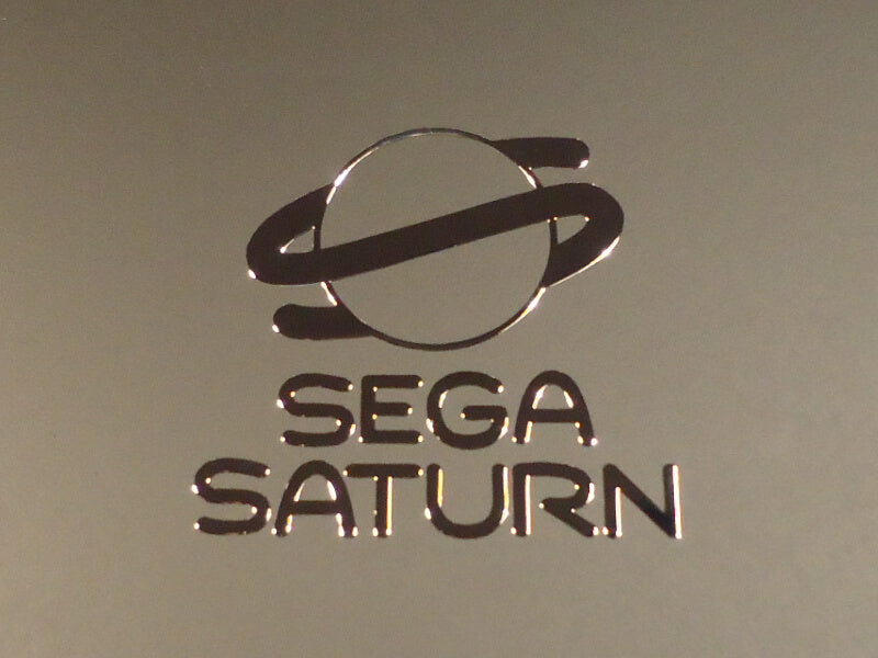 Sega Saturn Label / Aufkleber / Sticker / Badge / Logo 29mm x 33mm [255]