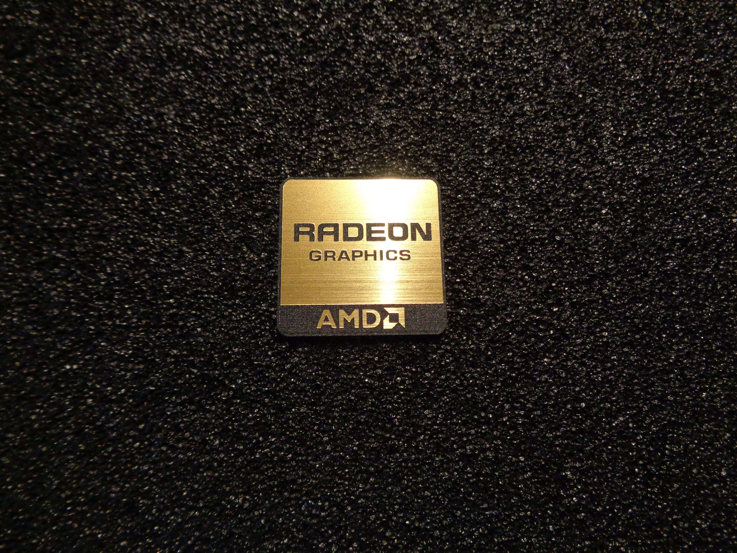 Gold AMD Radeon Graphics PC Logo