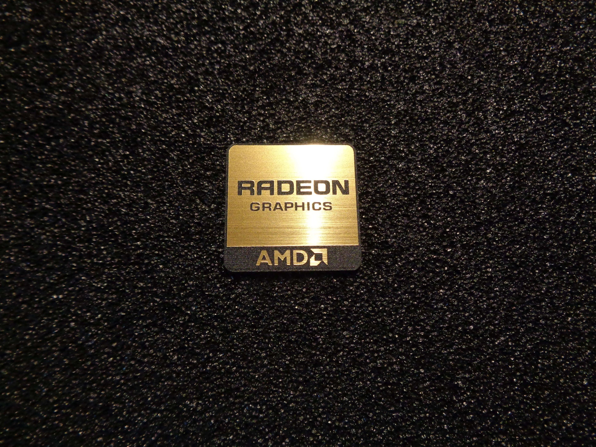 Gold AMD Radeon Graphics PC Logo