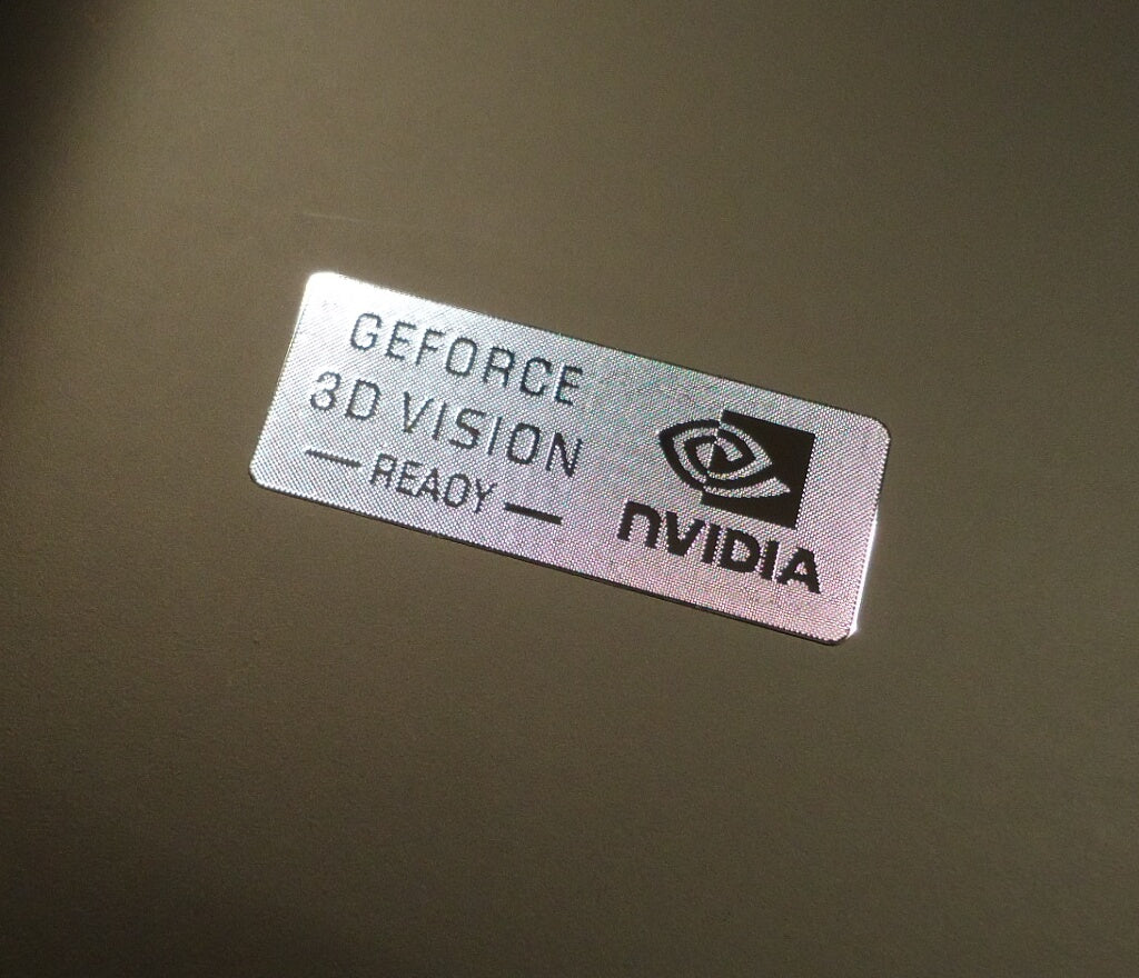 Sticker nVidia GeForce 3D Vision Label Badge Logo 35mm x 14mm [227]