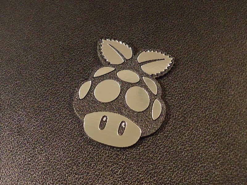 Mushroom Pi Label / Logo / Sticker / Badge 30 x 23 mm [290]