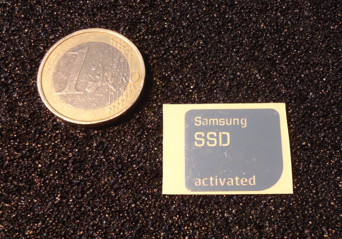Sticker SAMSUNG SSD Logo Badge 20mm x 18mm [188]