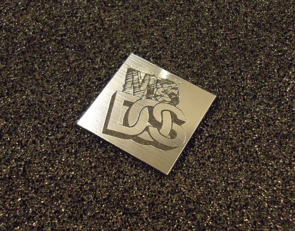 Sticker MsDOS Logo Badge 25 x 25 mm [420b]