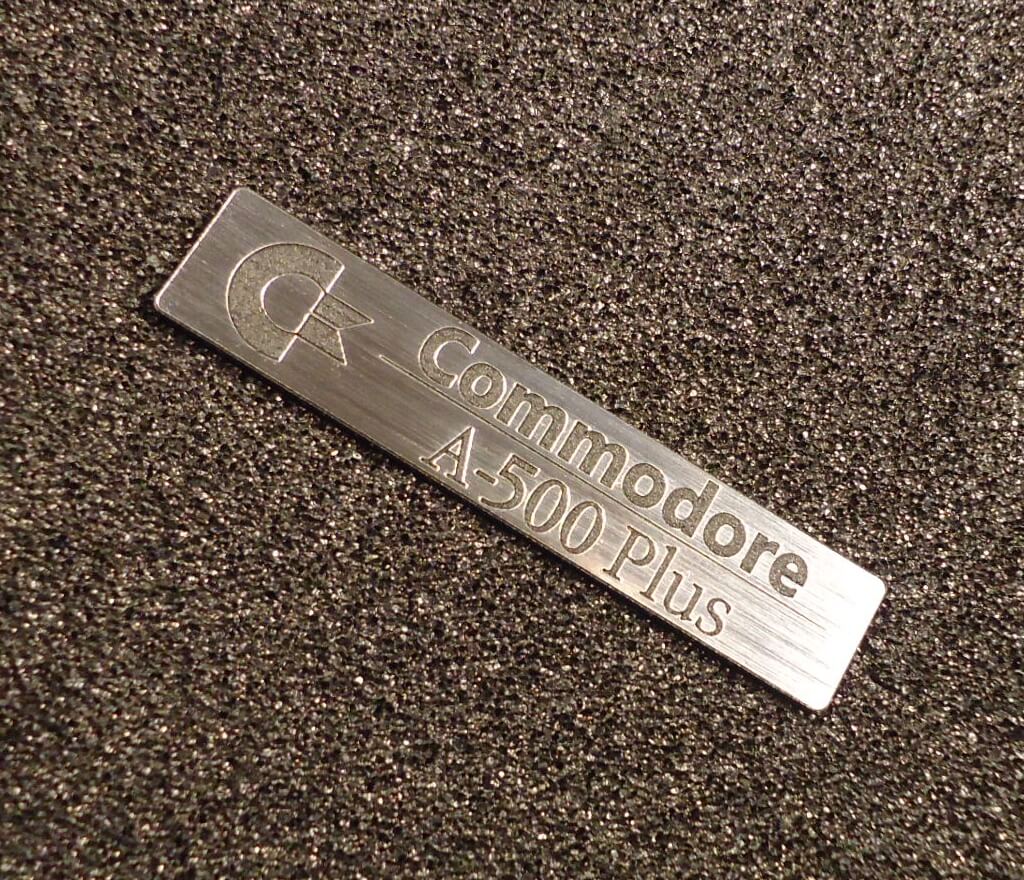 Sticker Commodore Amiga 500 Plus Logo Badge 68 x 14 mm [247]