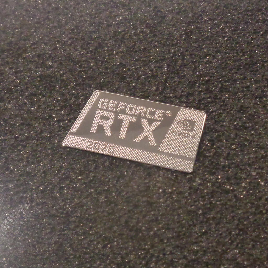 Sticker Graphics nVidia GeForce RTX 2070 Label / Aufkleber / Sticker / Logo 24x12mm [454]
