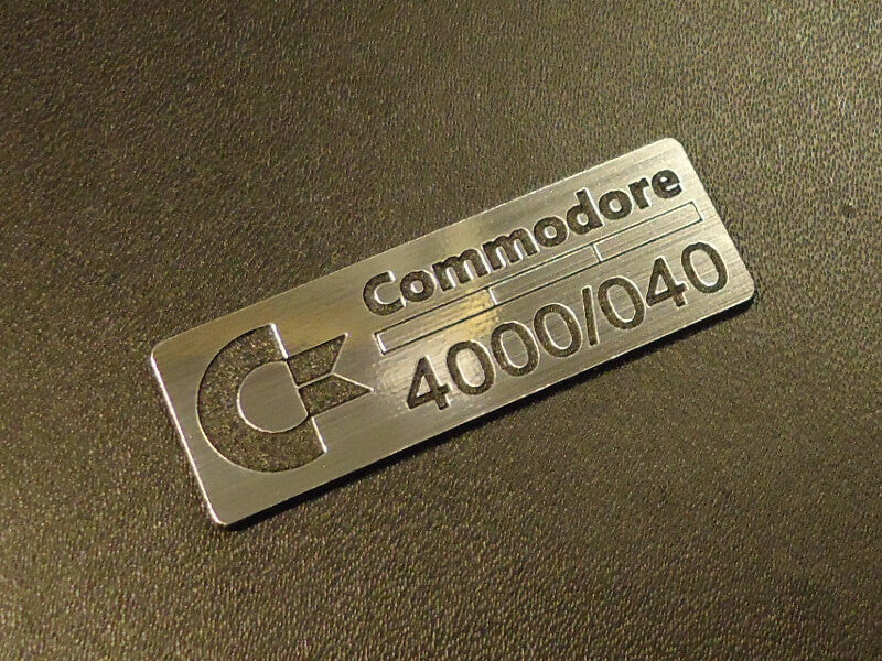 Commodore Amiga 4000 040 Label badge