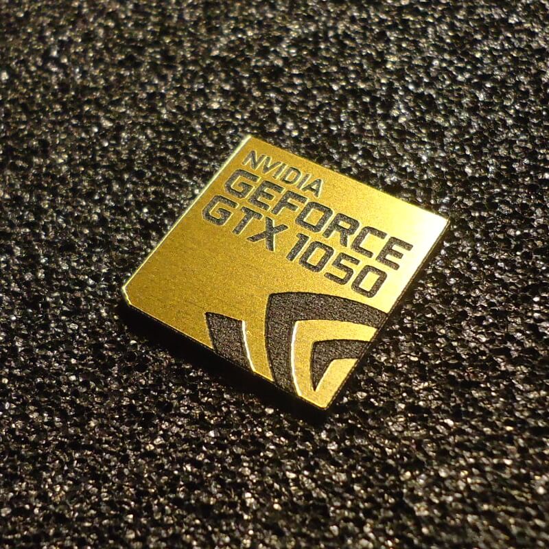 Nvidia GEFORCE GTX 1050 PC Logo Label Decal Case Sticker Laptop Badge [427]