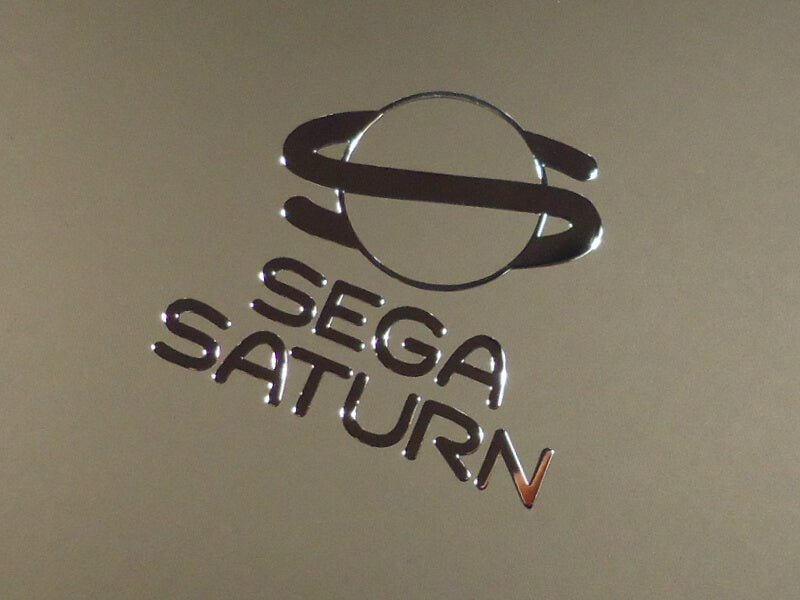 Sega Saturn Label / Aufkleber / Sticker / Badge / Logo 29mm x 33mm [255]
