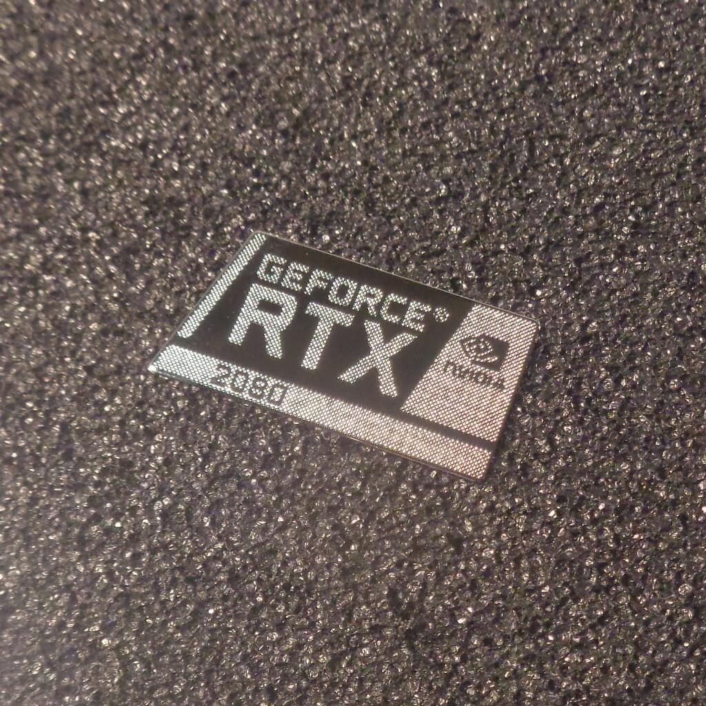 Sticker Graphics nVidia GeForce RTX 2080 Label Logo 24x12mm [454c]