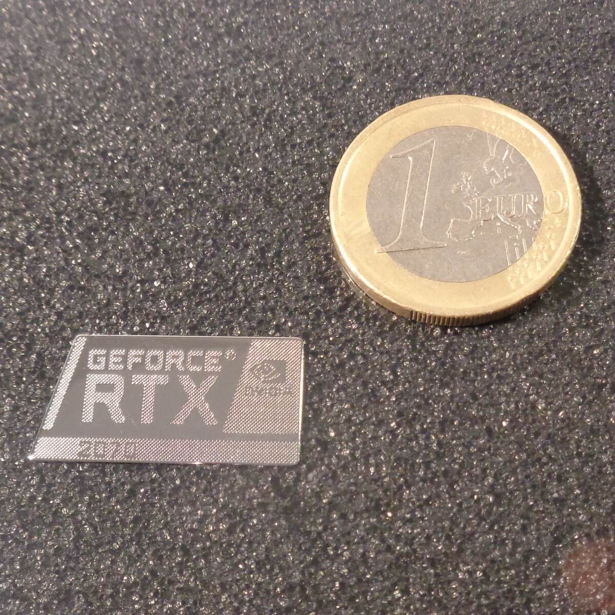 Sticker Graphics nVidia GeForce RTX 2070 Label / Aufkleber / Sticker / Logo 24x12mm [454]