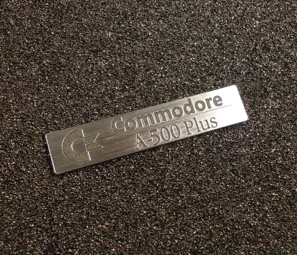 Sticker Commodore Amiga 500 Plus Logo Badge 68 x 14 mm [247]