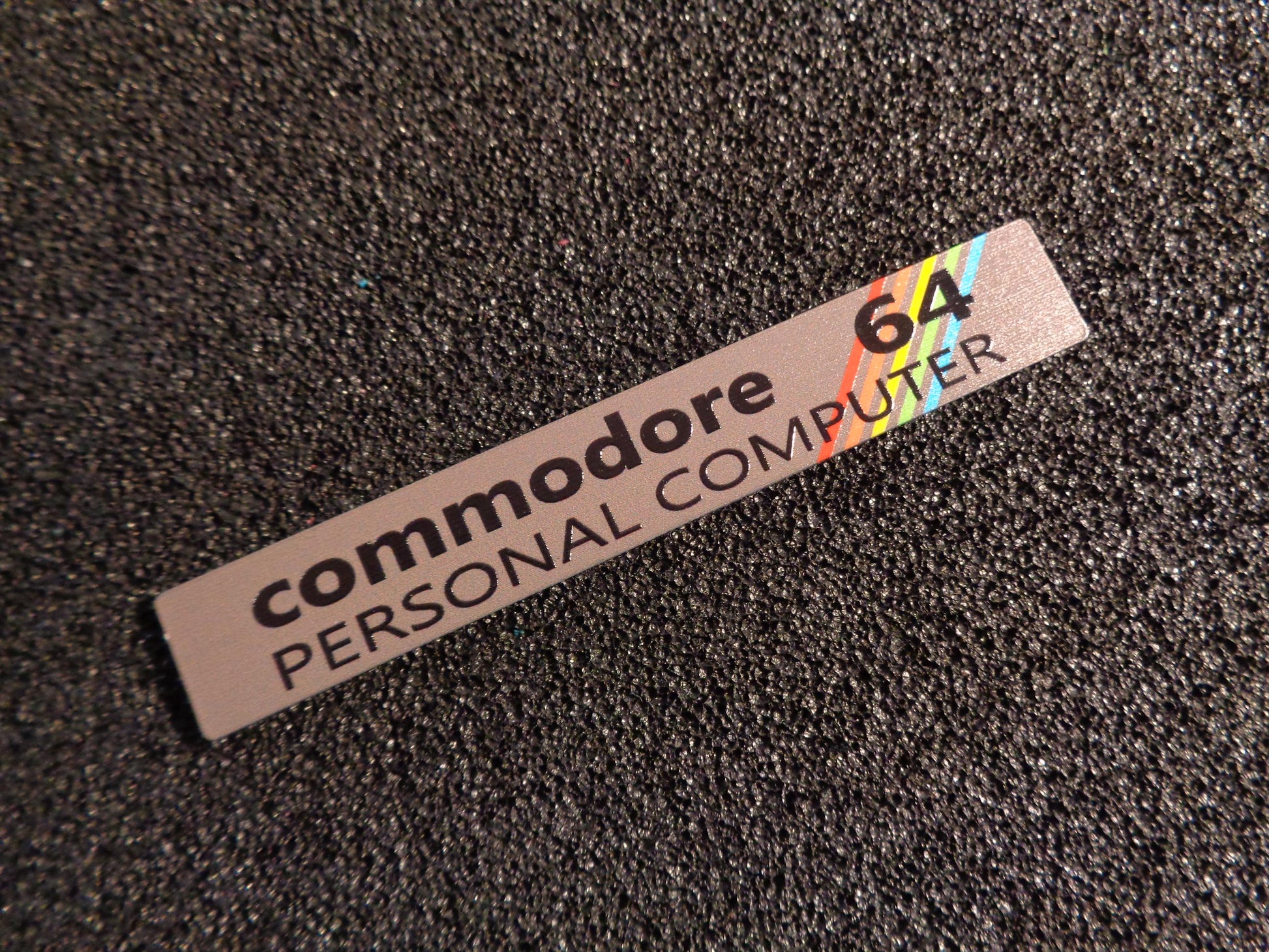 Commodore C64 Color case badge sticker