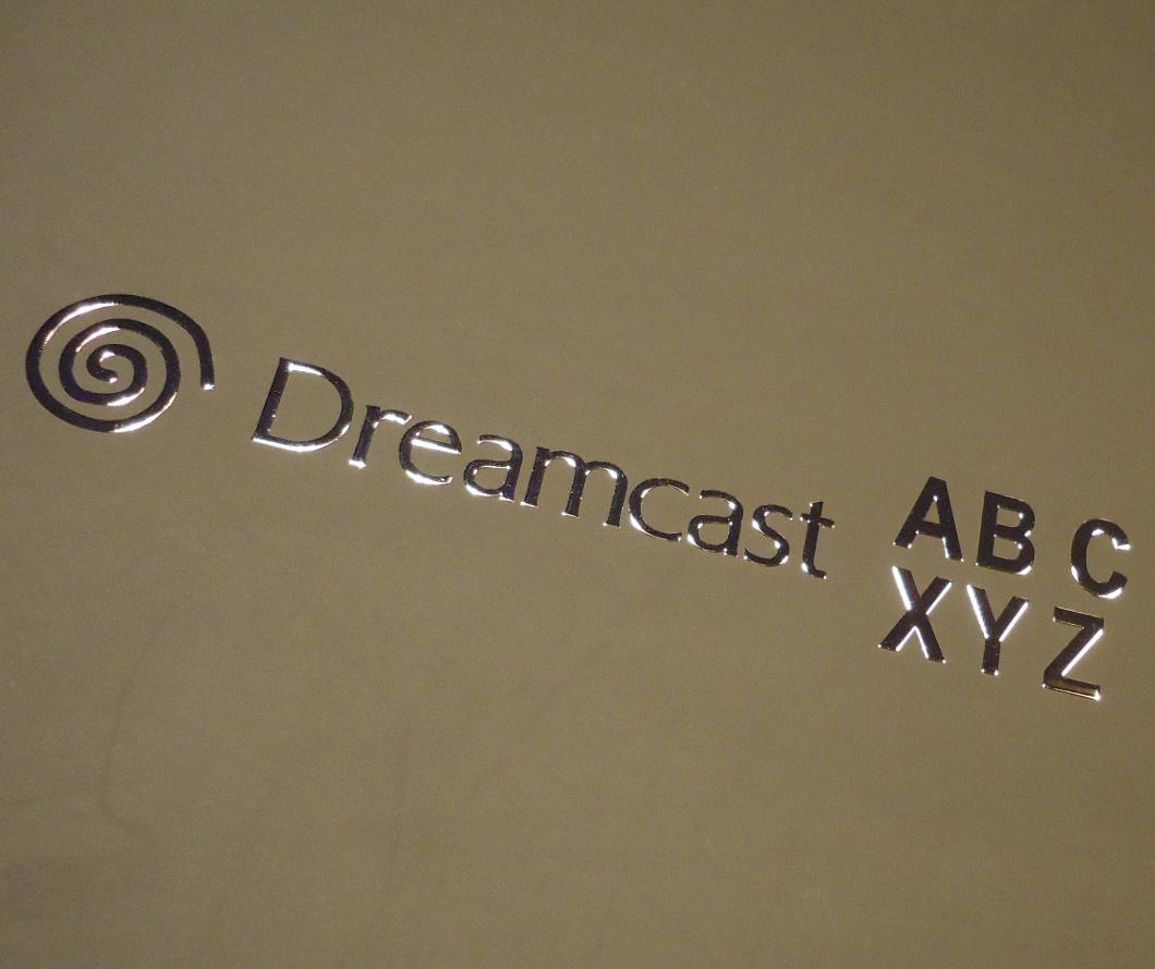 Sticker Sega DreamCast Arcade Stick label Badge Logo 66 x 13mm [180b]