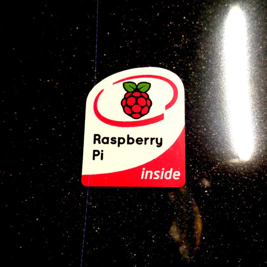 Raspberry Pi Inside Vinyl Sticker Logo