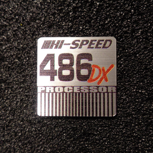 486DX Vintage Computer PC Case Badge