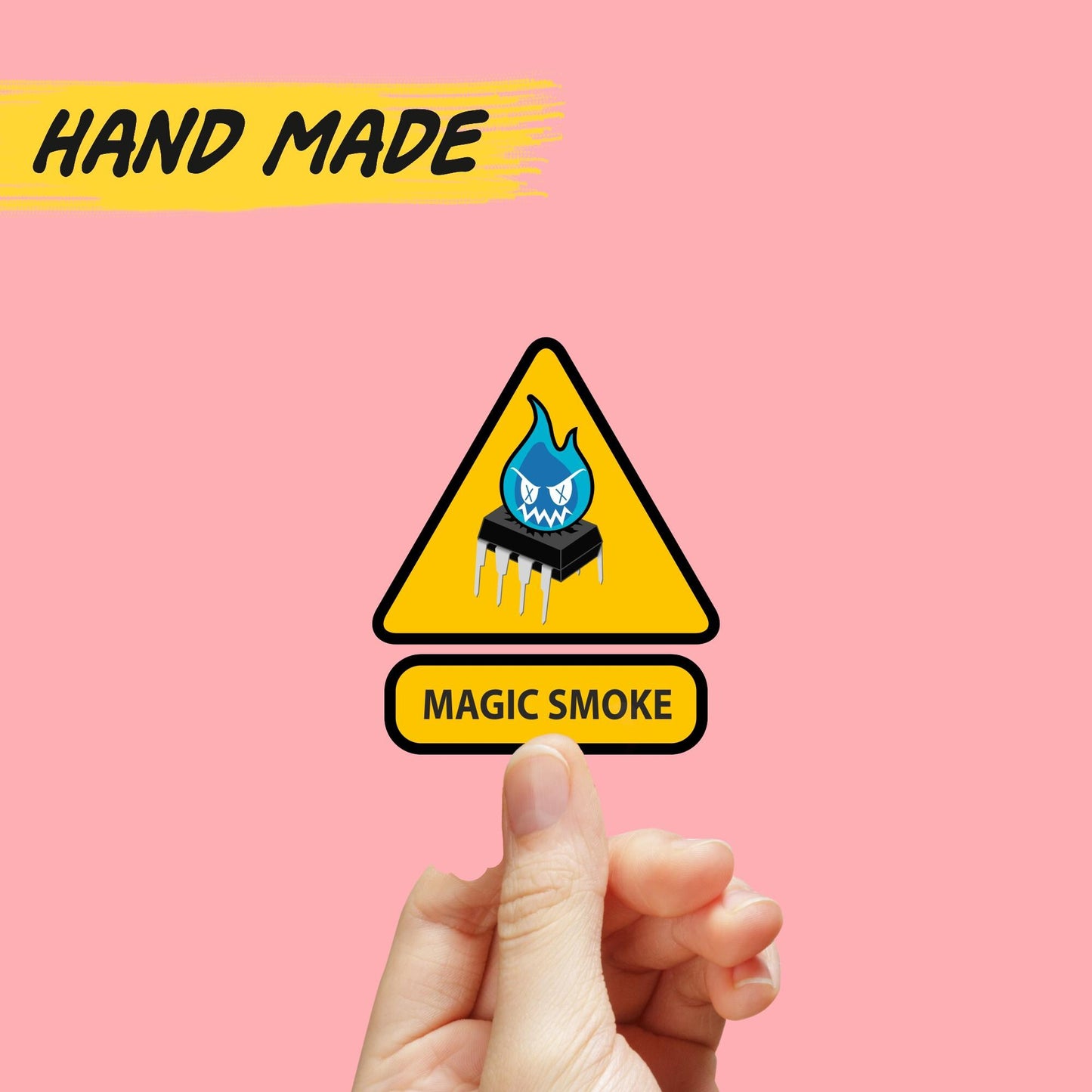 Magic smoke sticker
