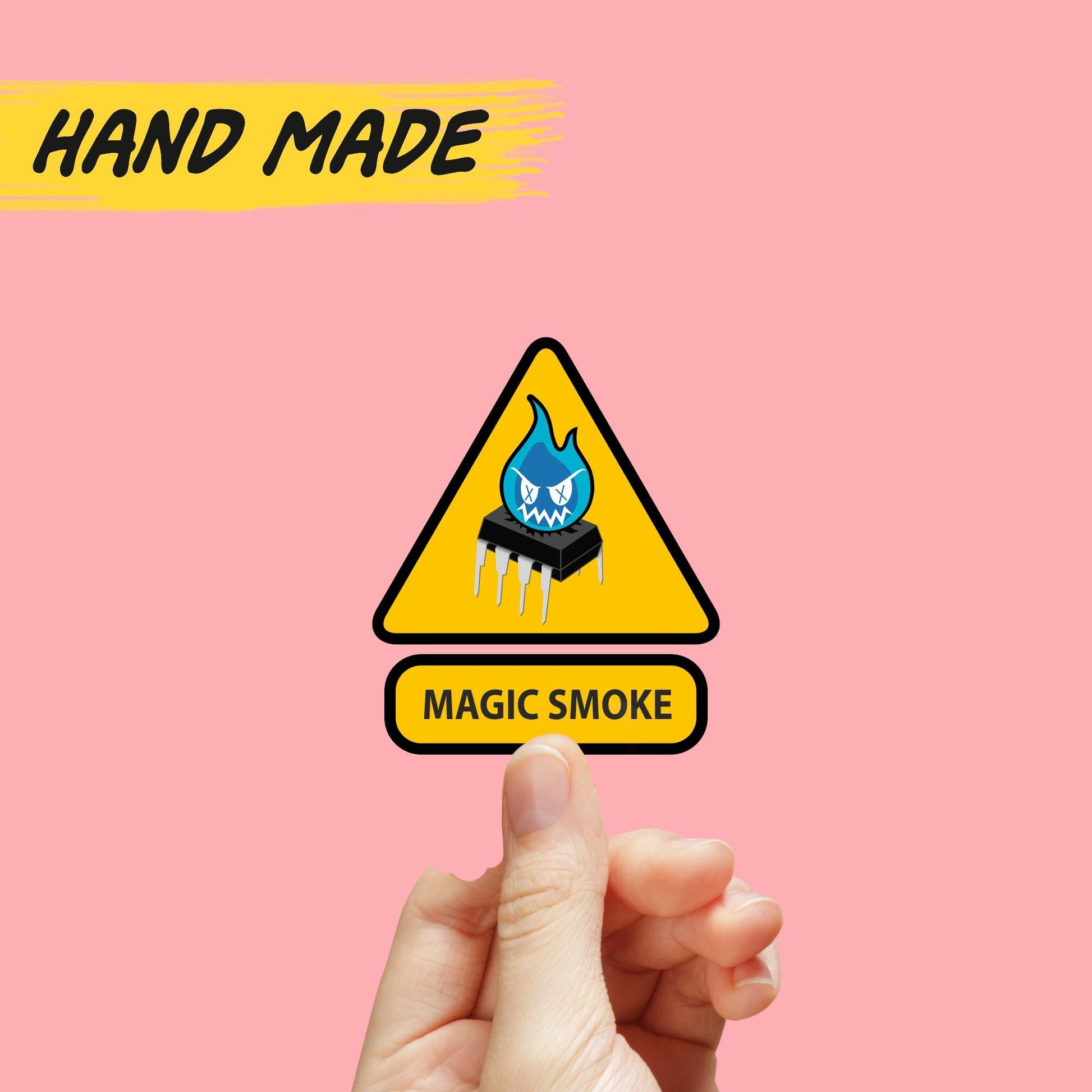 Magic smoke sticker