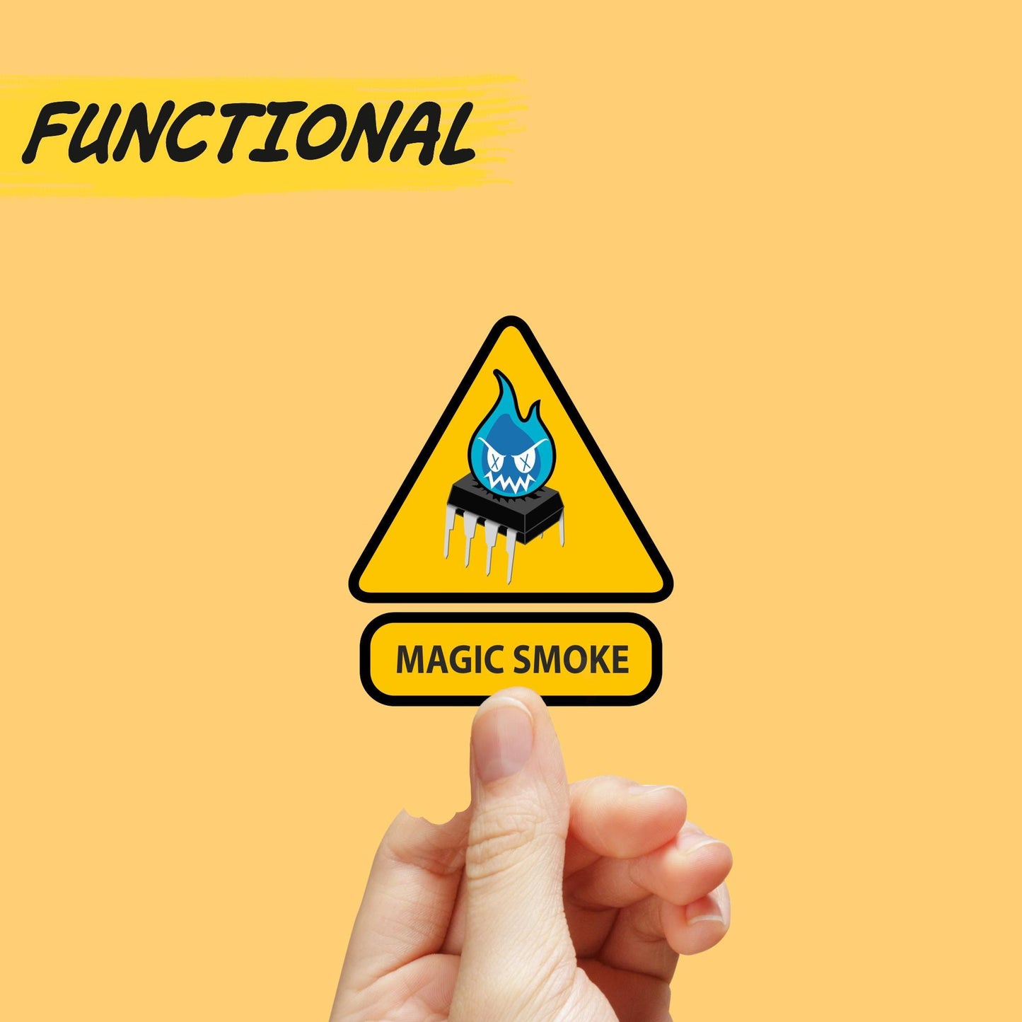 warning sticker