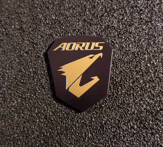 Sticker Gigabyte Aorus Gaming Logo Badge 30 x 35mm [462b]