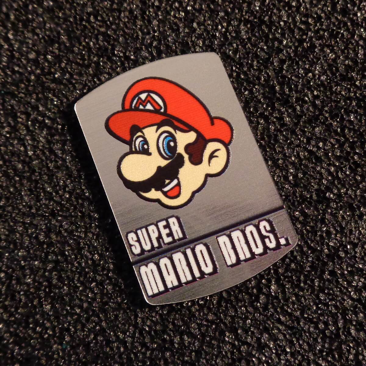 Sticker Super Mario 8-bit NES Nintendo Logo Label Decal Case Badge [452e]
