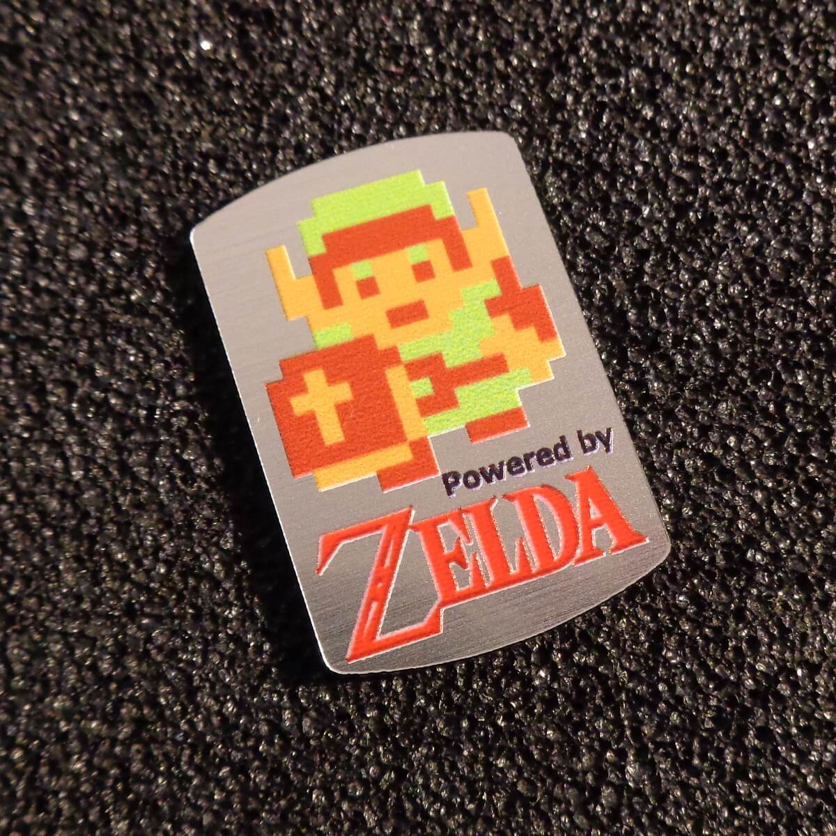 Sticker Legend of Zelda Link 8-bit NES Nintendo Logo Label Decal Case Sticker Badge [463b]