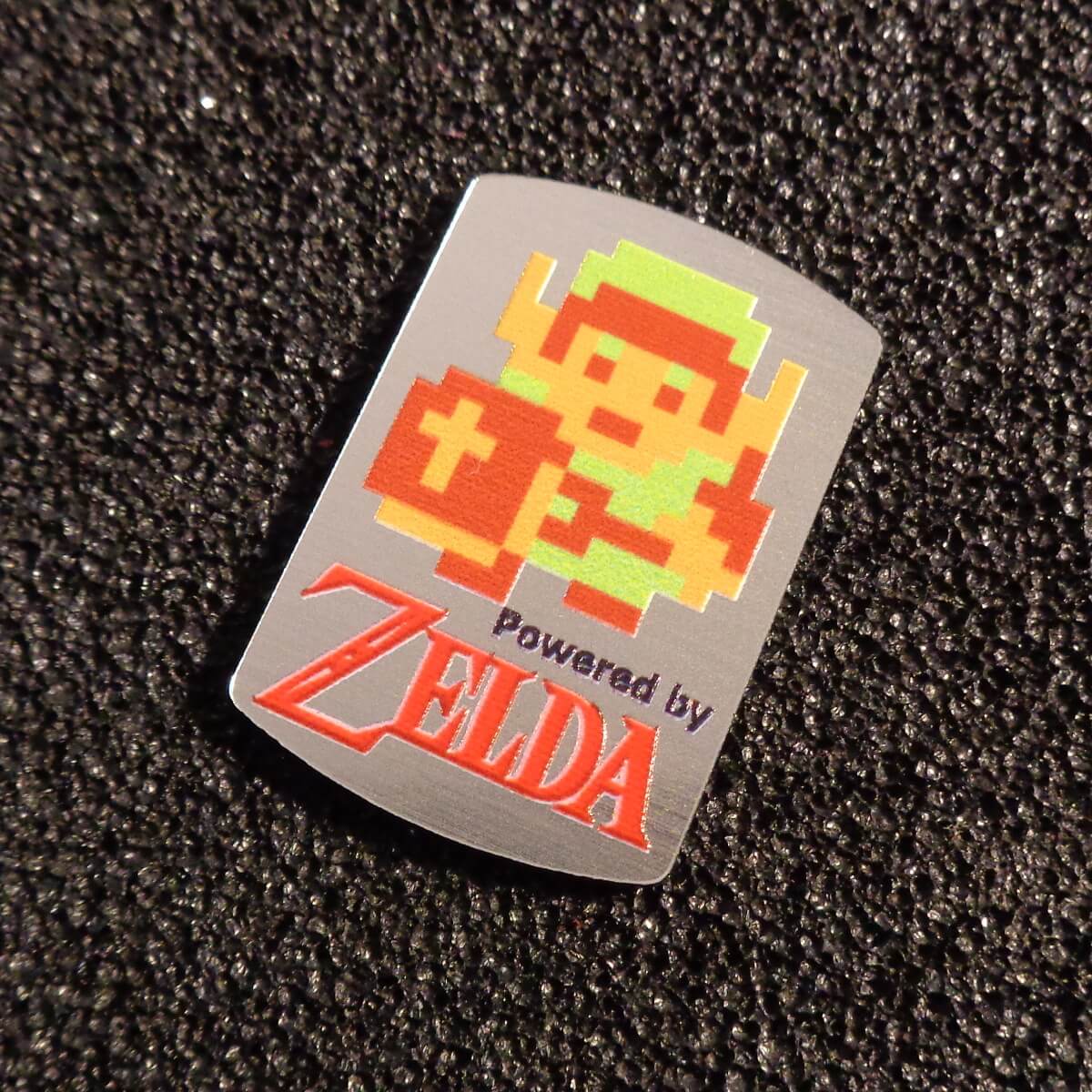 Sticker Legend of Zelda Link 8-bit NES Nintendo Logo Label Decal Case Sticker Badge [463b]