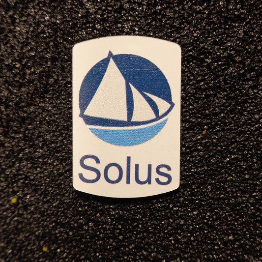 Solus Linux Label / Aufkleber / Sticker / Badge / Logo 1,9cm x 2,8cm [490b]