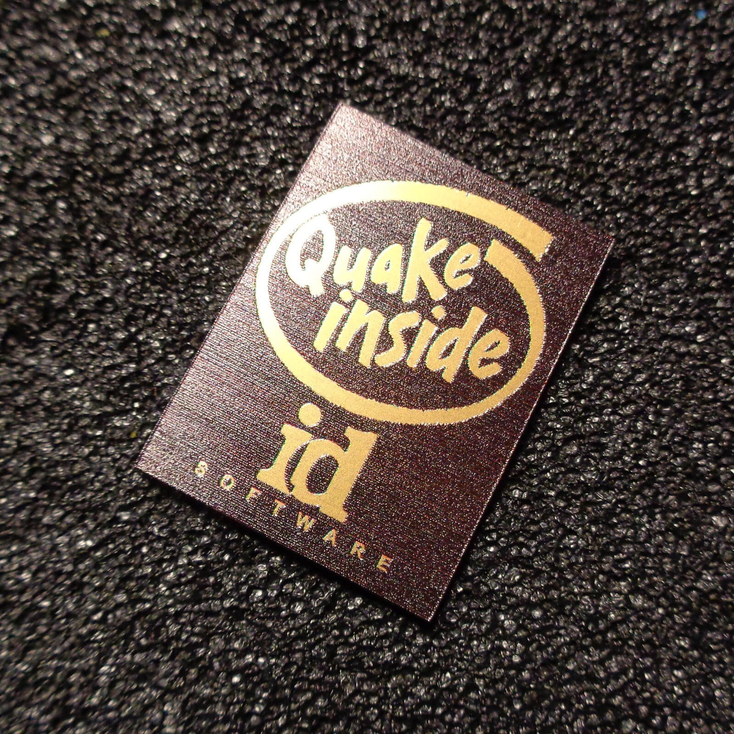 Sticker Quake Retro PC Case Logo Label Decal Sticker Badge [493d]