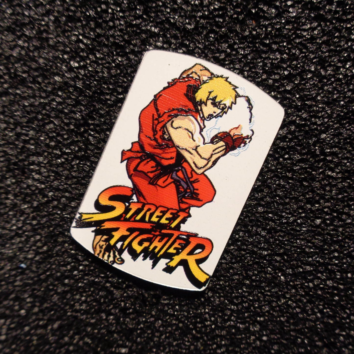 Sticker Street Fighter Ken Logo Label Decal Case Sticker Badge [497b]