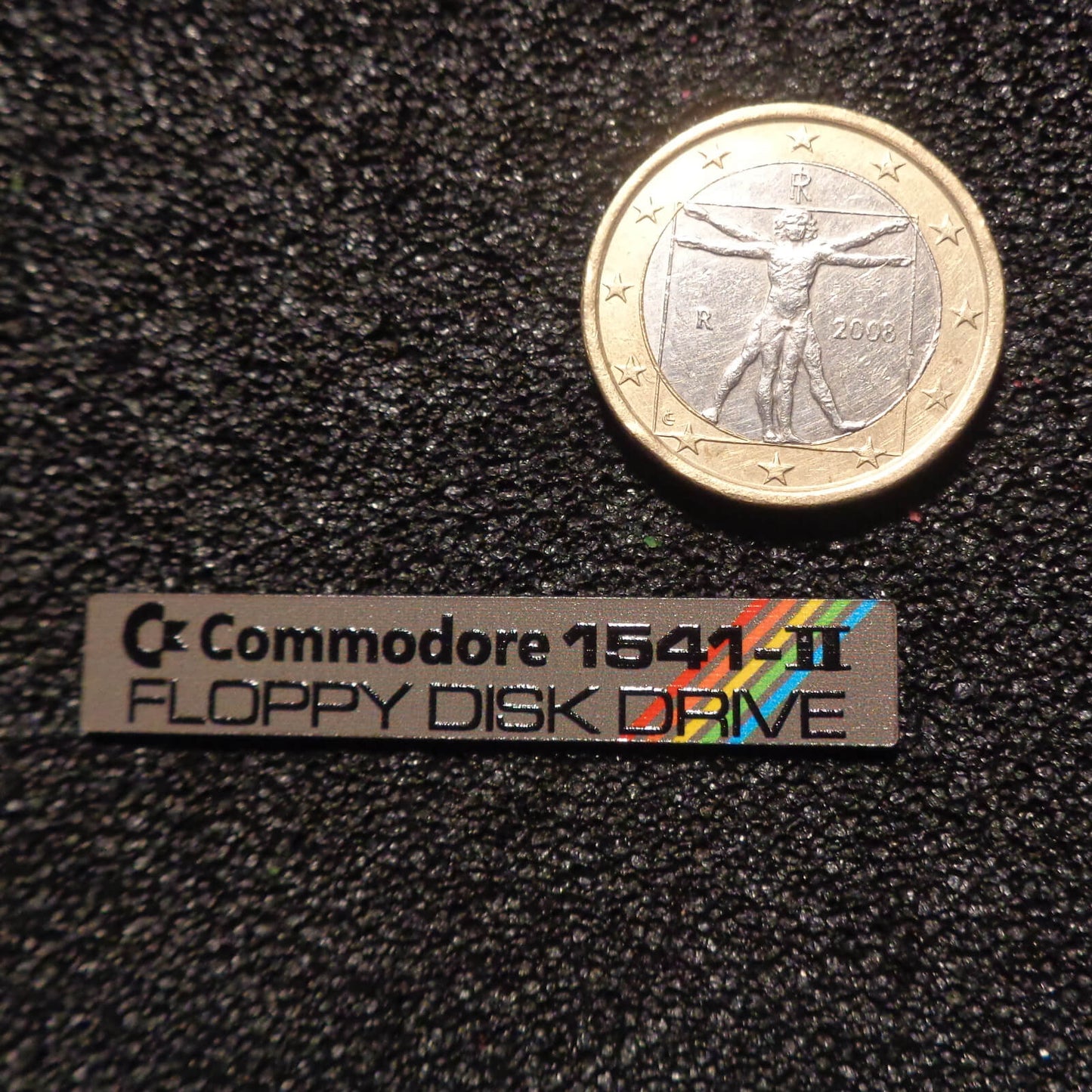 Commodore 1541 II Logo Label Decal Badge color 44mm x 9mm [506c]