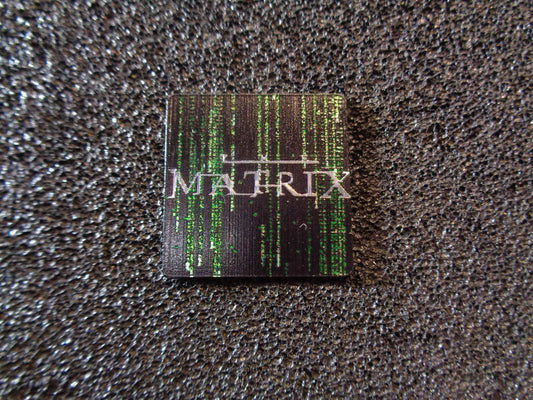 Matrix logo badge sticker