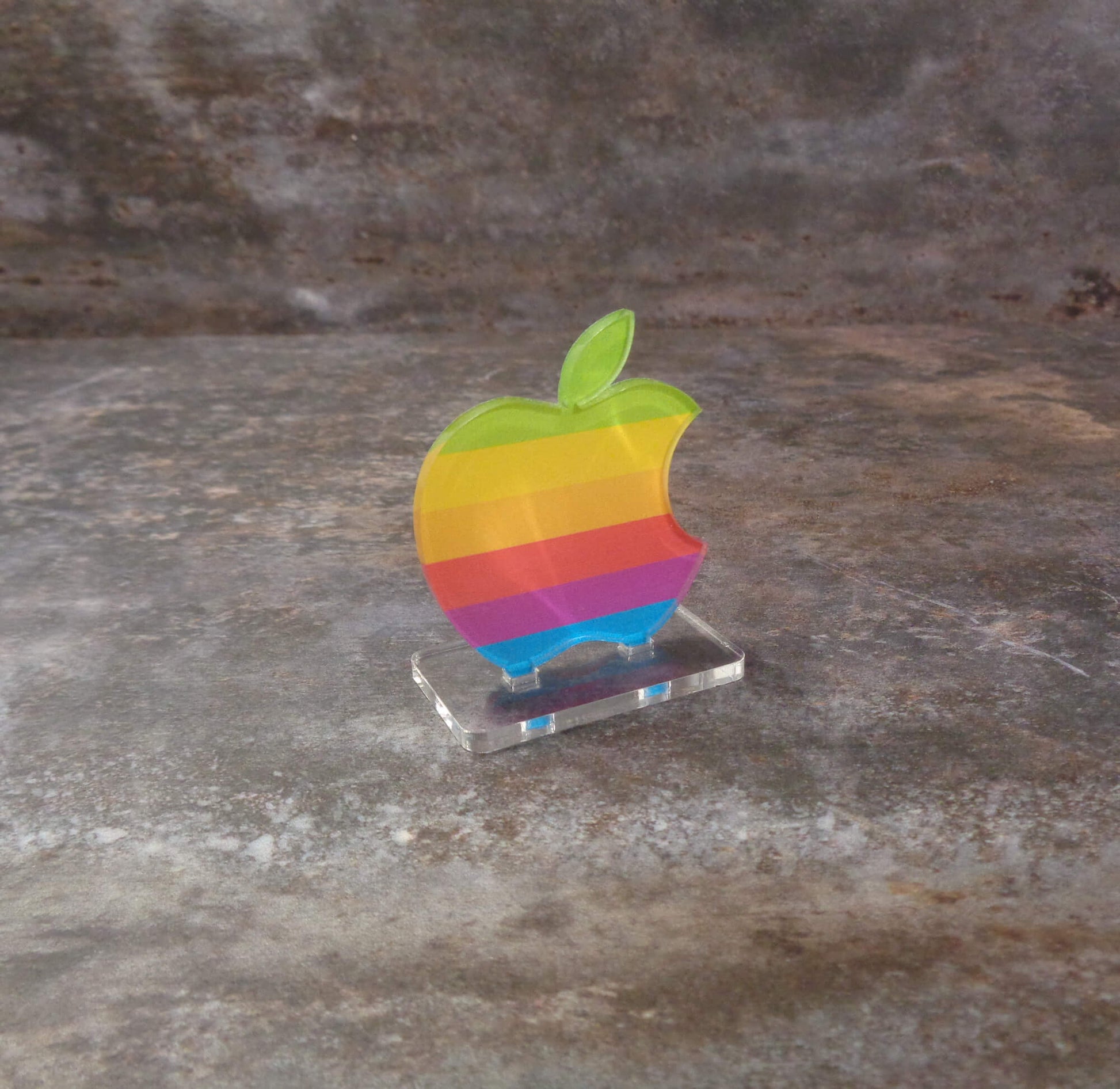 Apple Classic Rainbow Display Stand Statue
