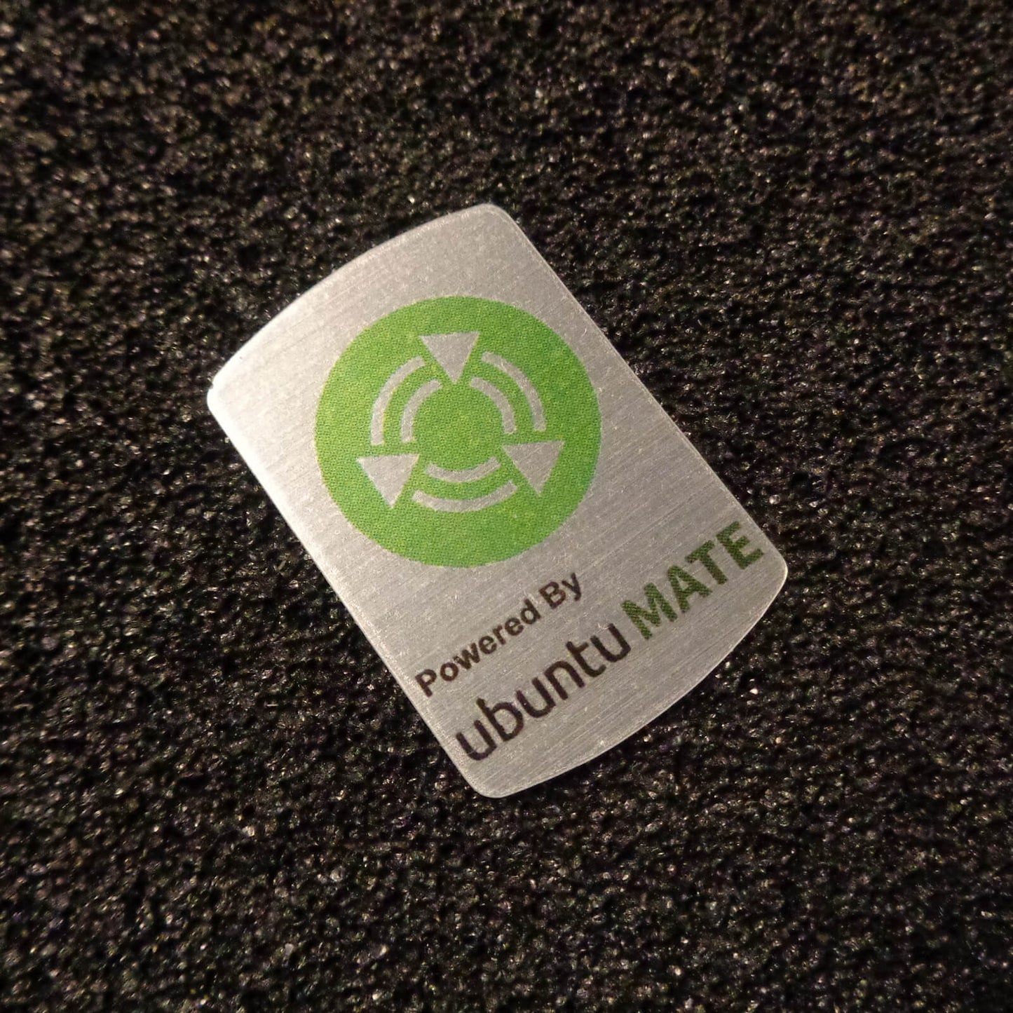 Sticker Ubuntu Mate Logo Badge 1.9cm x 2.8cm [529]