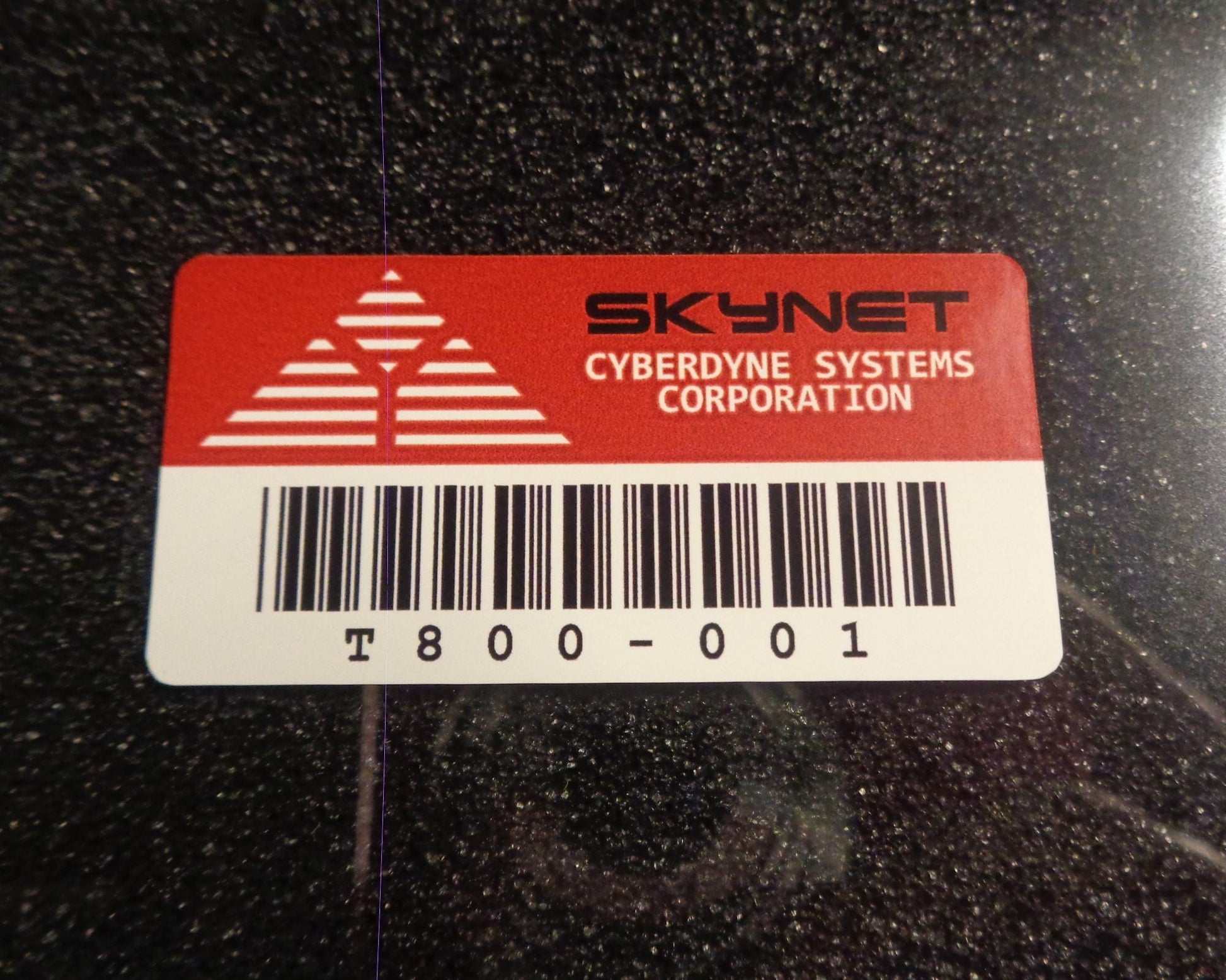 Skynet asset tag Vinyl Sticker